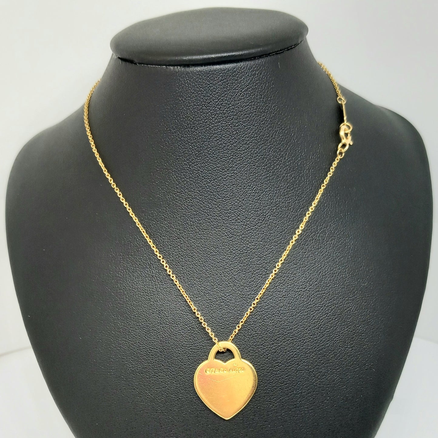 Zlatý řetěz s přívěškem Tiffany