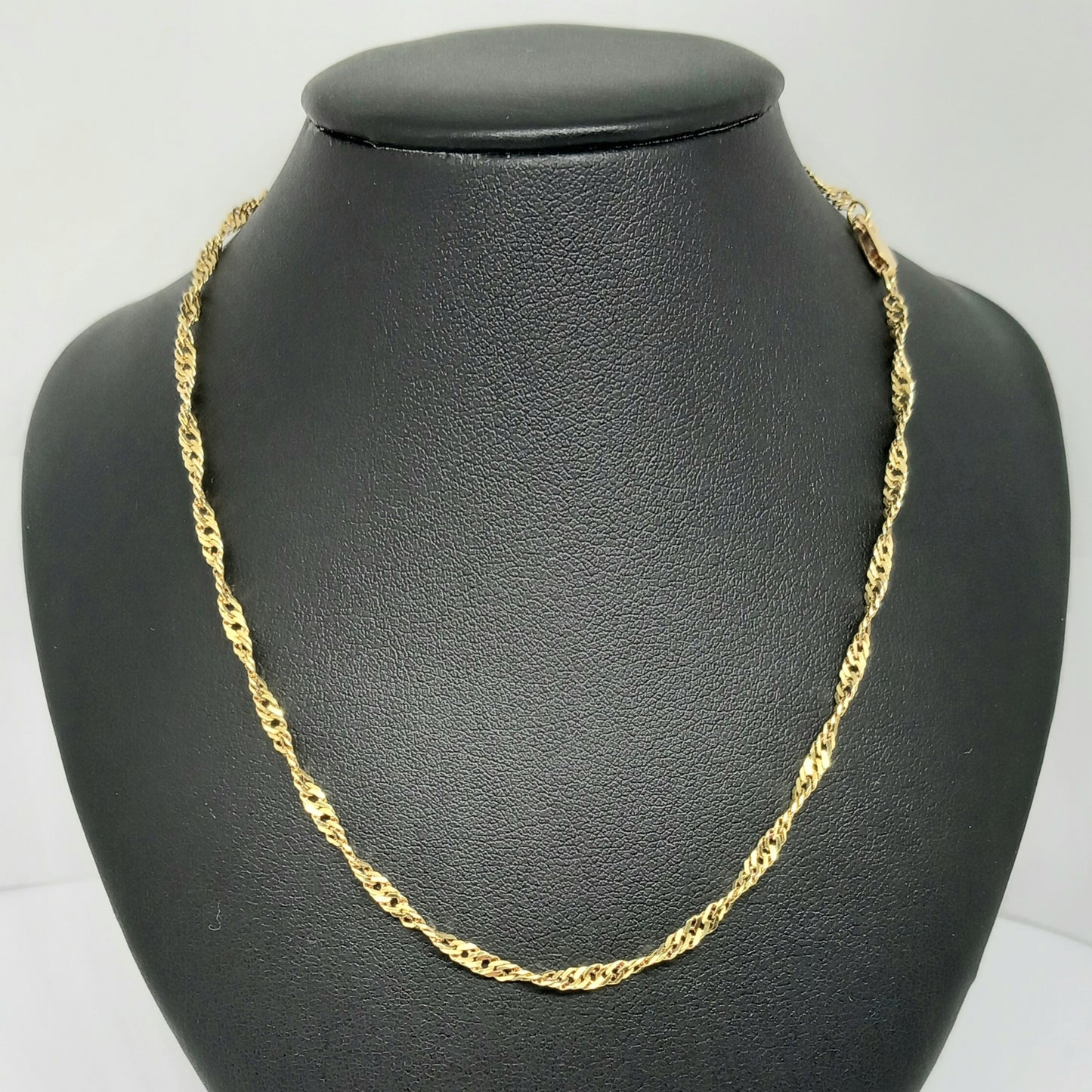 Zlatý řetěz 14K 585/1000 Singapur - zlato žluté - použité - 45,5cm