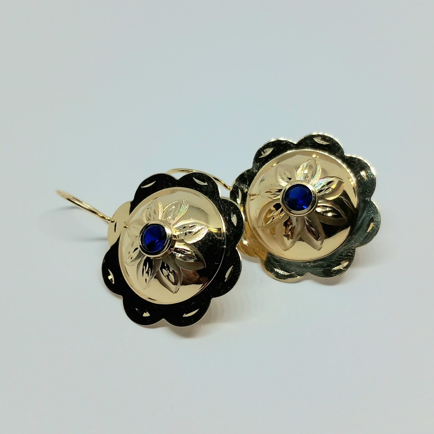 Zlaté náušnice 14k 585/1000 visací - zlato žluté - nové