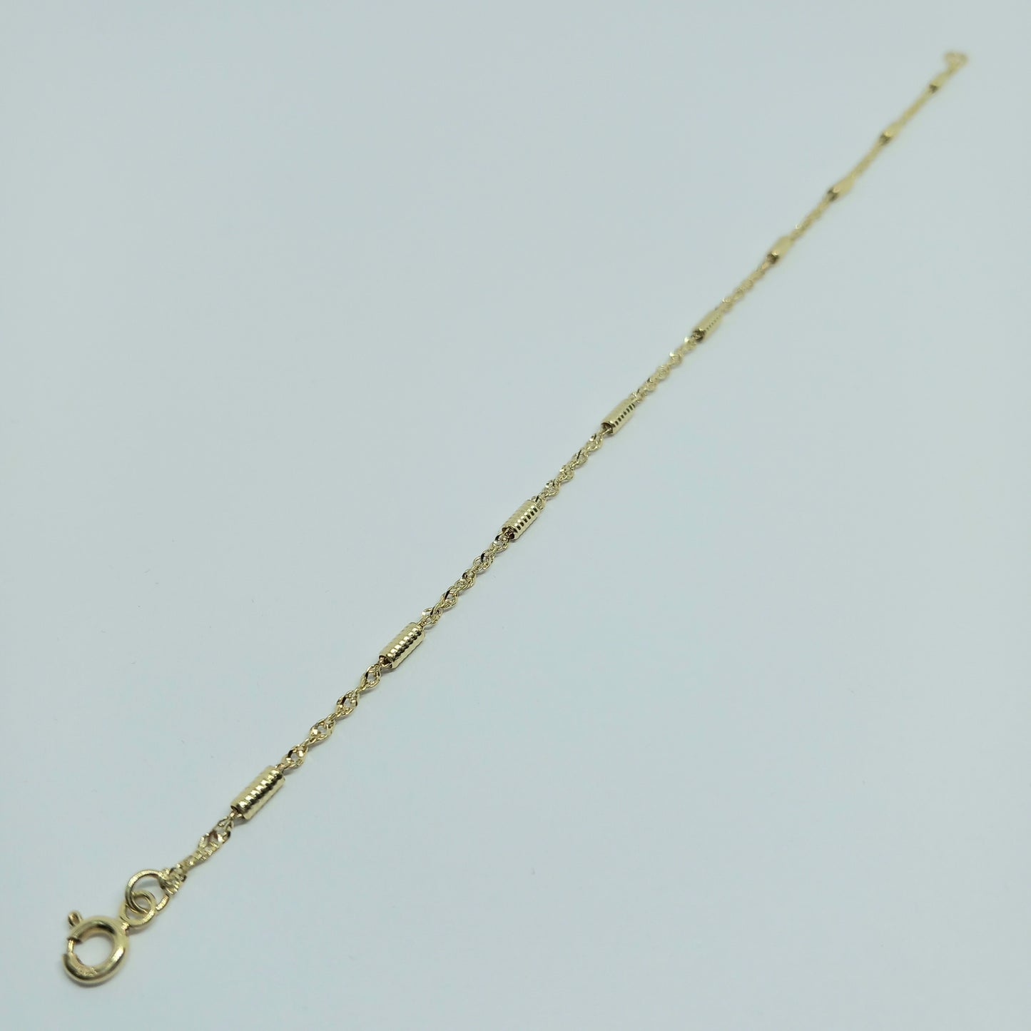 Zlatý náramek 14k 585/1000 - zlato žluté - jako nové - 19cm