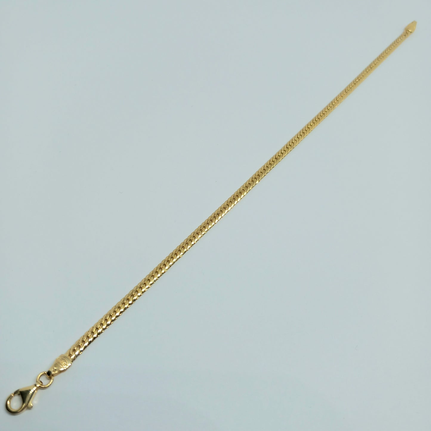 Zlatý náramek 14k 585/1000 - zlato žluté - nové - 20cm