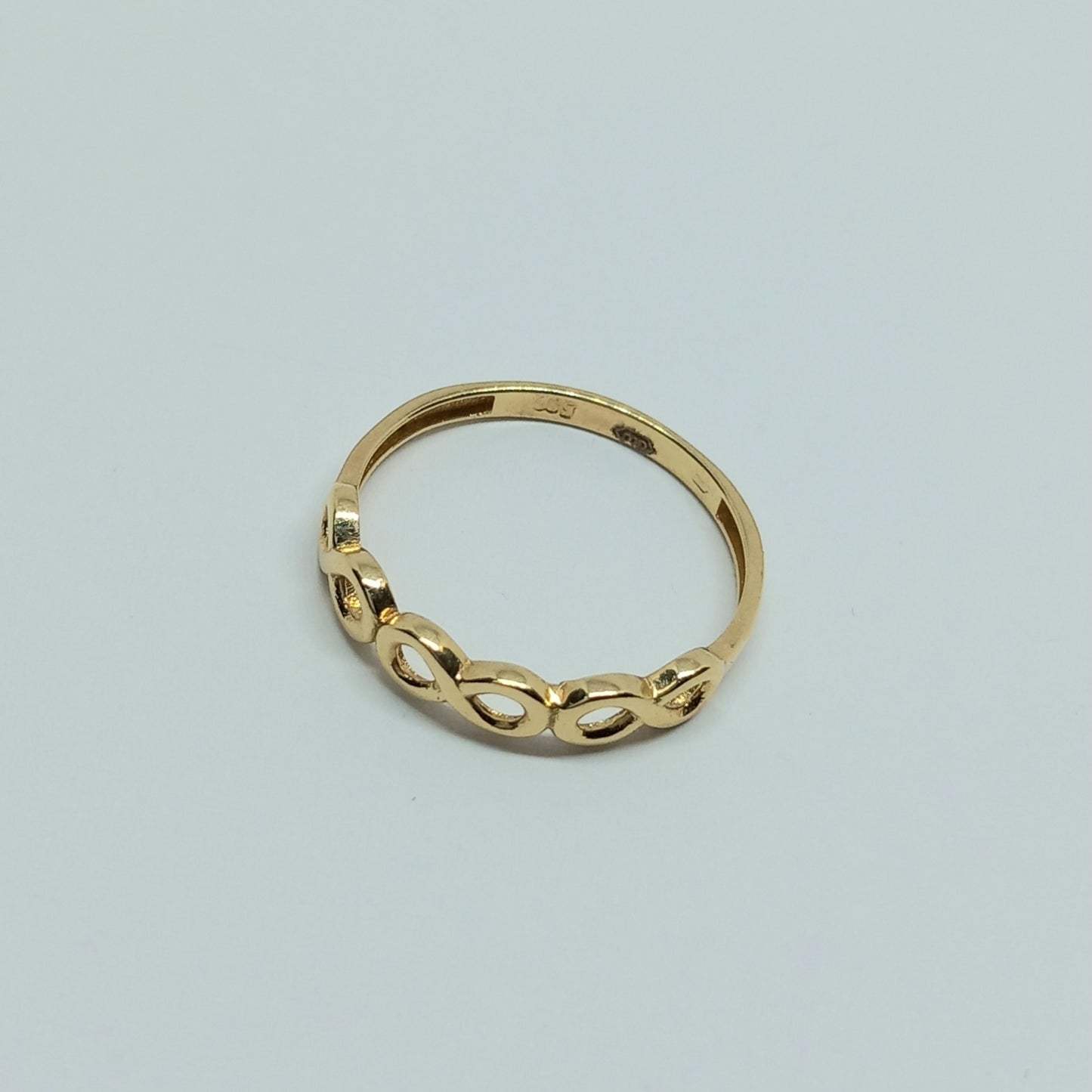 Zlatý prsten 14k 585/1000 Nekonečno - zlato žluté - nové - vel. 55
