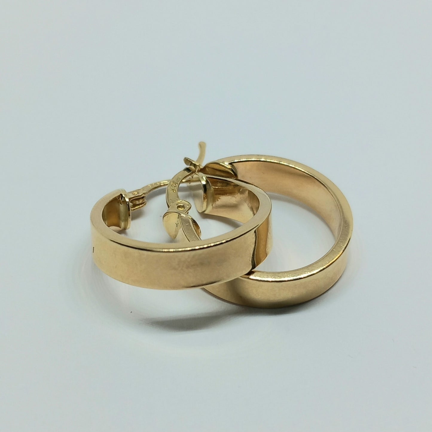 Zlaté náušnice 14k 585/1000 Kruhy - zlato žluté - nové