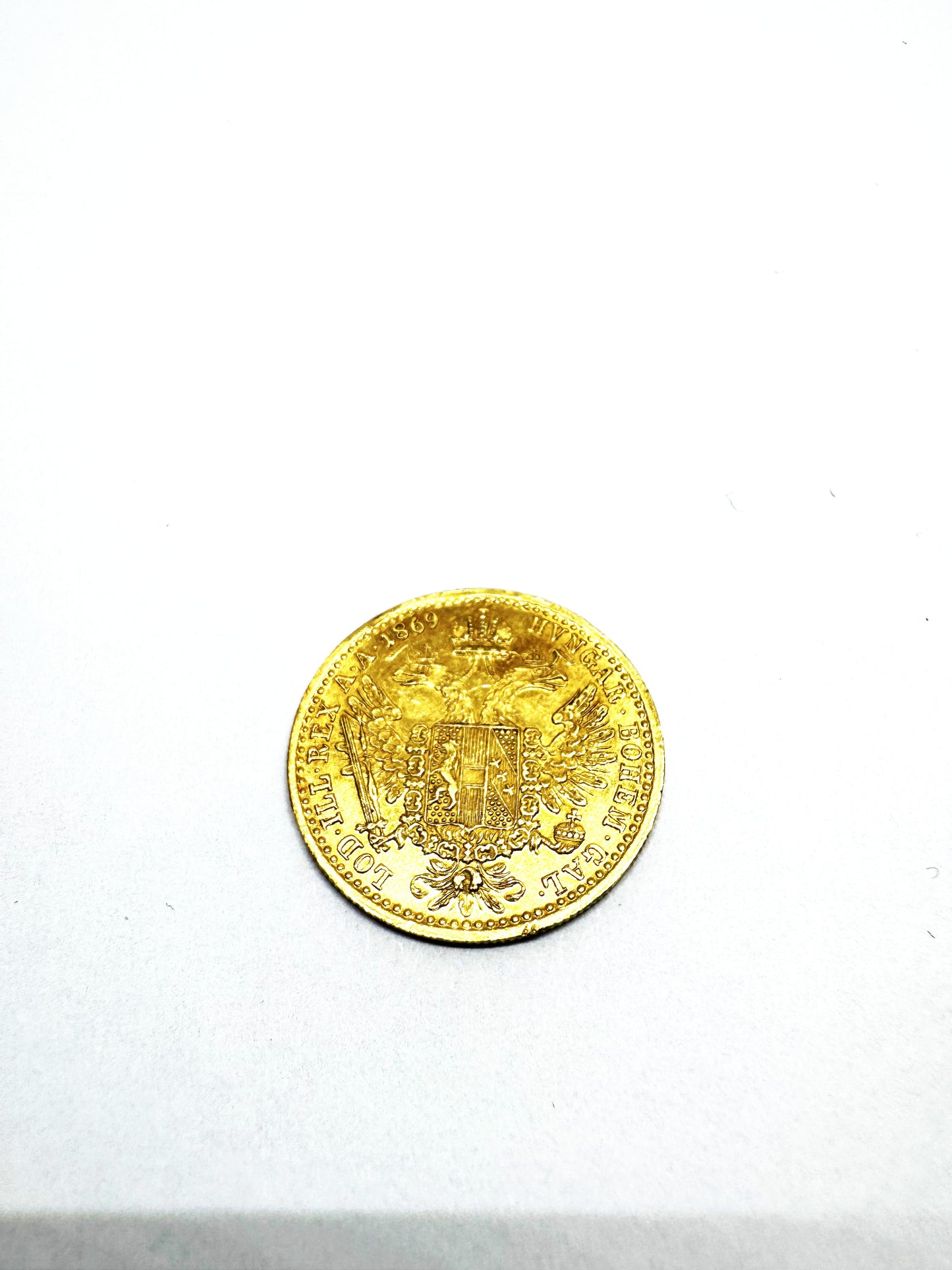 Zlatý dukát FRANC JOSEPH I 1869 A