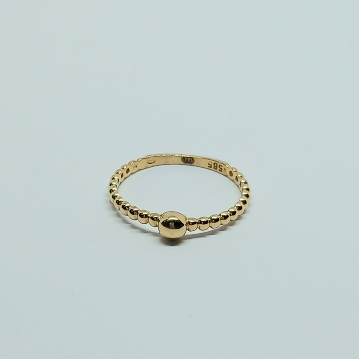 Dámský prsten ze žlutého zlata 14k . vel. 56 . 1,10g . stav A1
