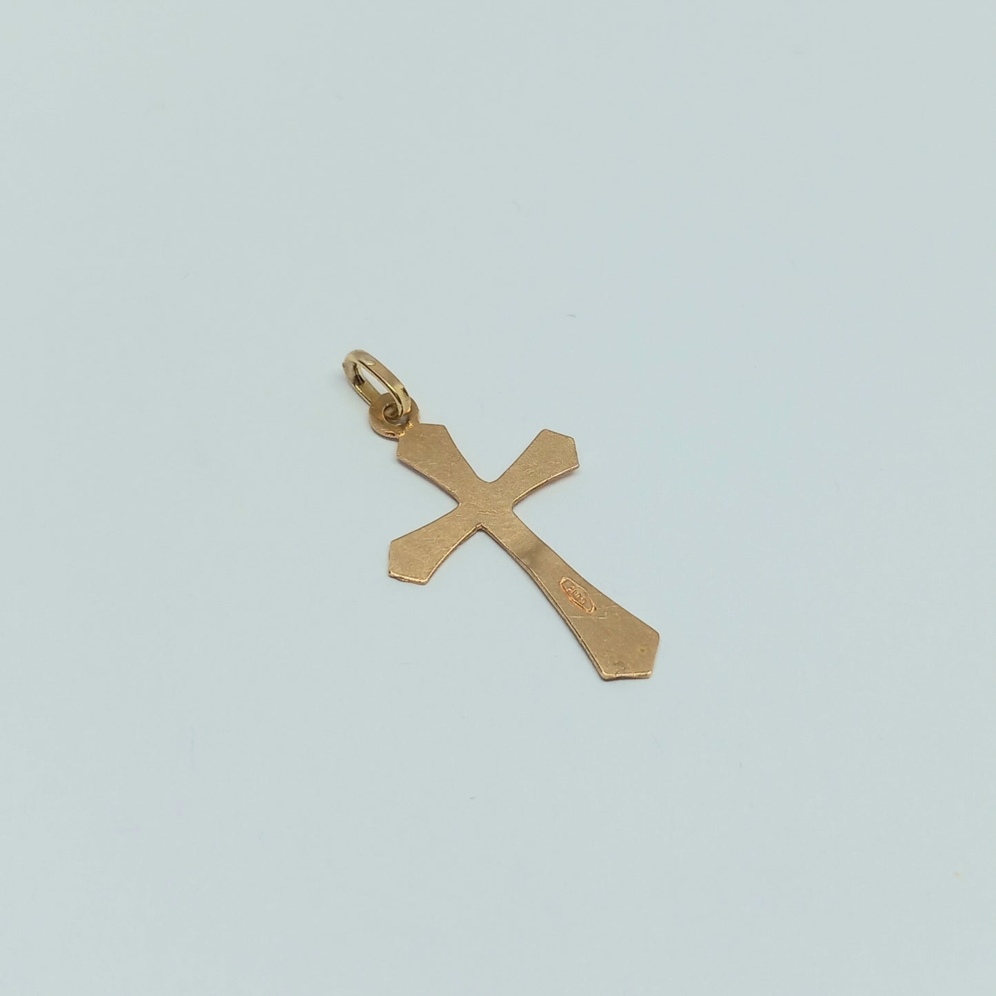 Zlatý přívěšek 14k 585/1000 Kříž - zlato růžové - použité