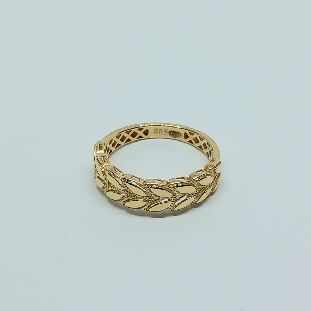 Dámský prsten ze žlutého zlata 14k . vel. 57 . 2,05g . stav A1