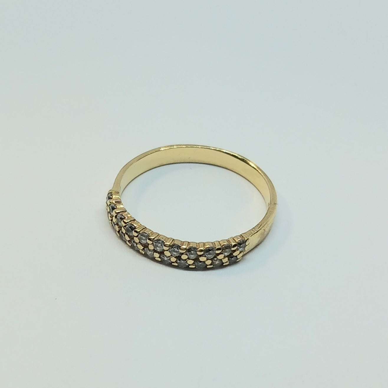 Zlatý prsten 14k 585/1000 - zlato žluté - použité - vel. 54