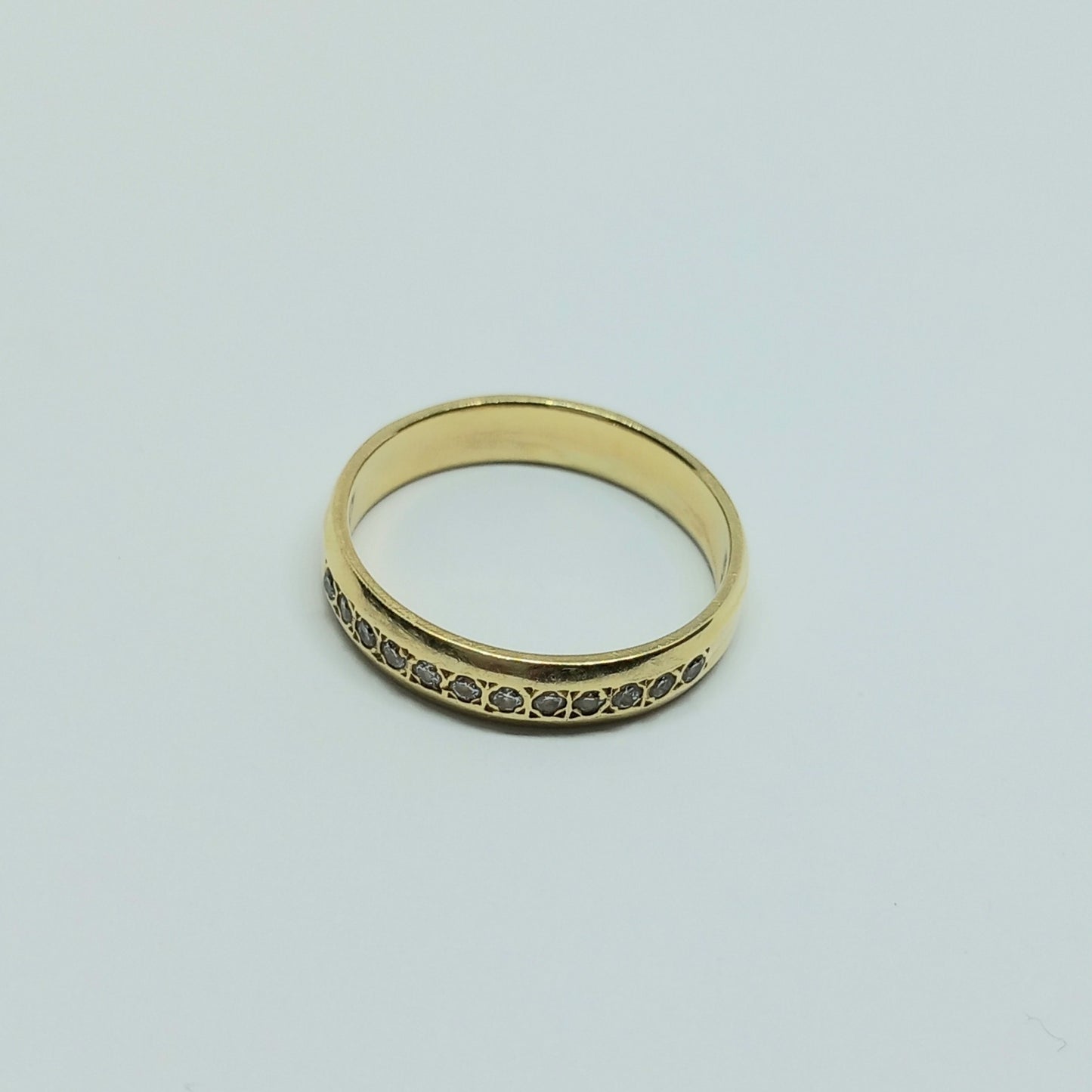 Zlatý prsten 14k 585/1000 snubní - zlato žluté - použité - vel. 55