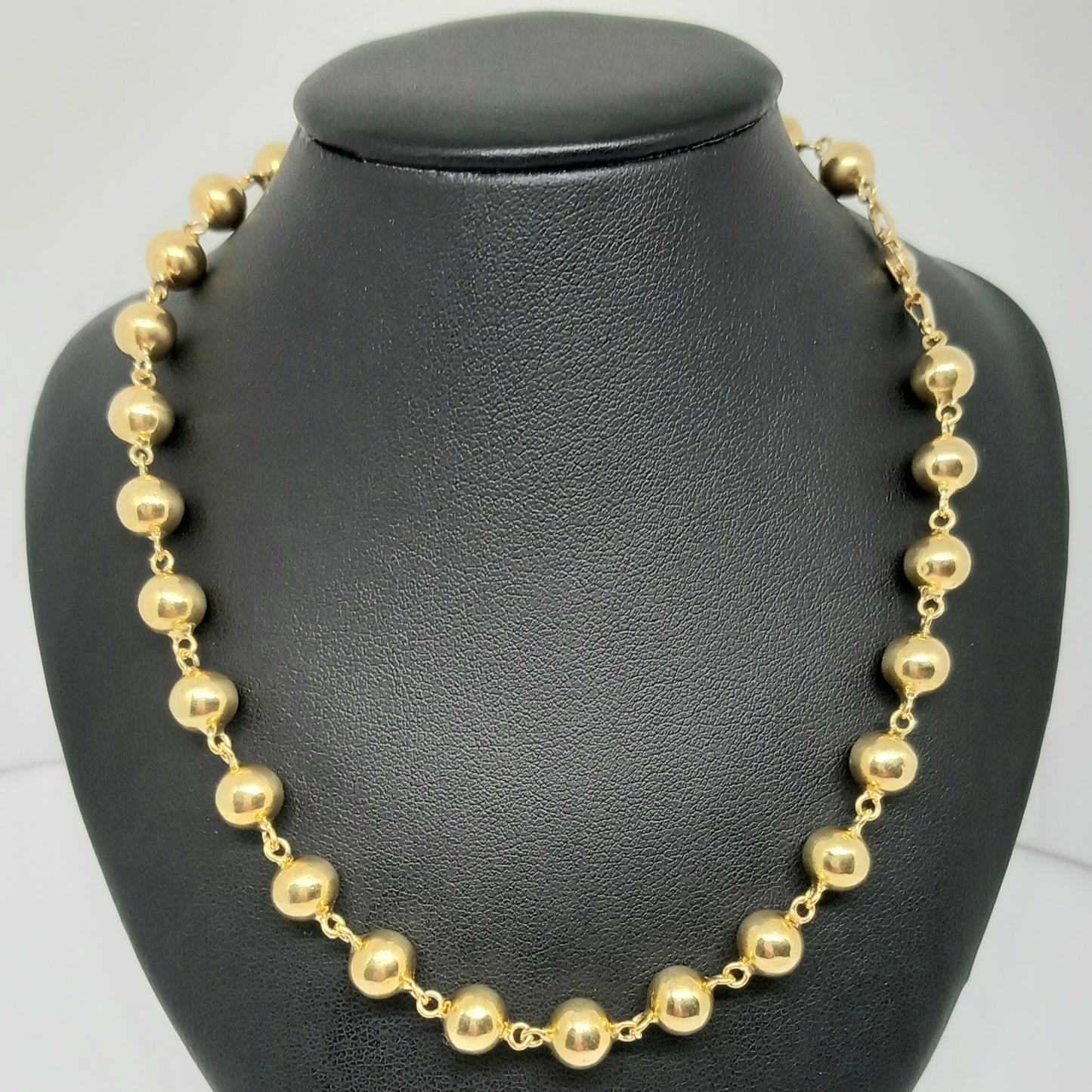 Zlatý řetěz 14k 585/1000 Kuličky - zlato žluté - použité - 60cm