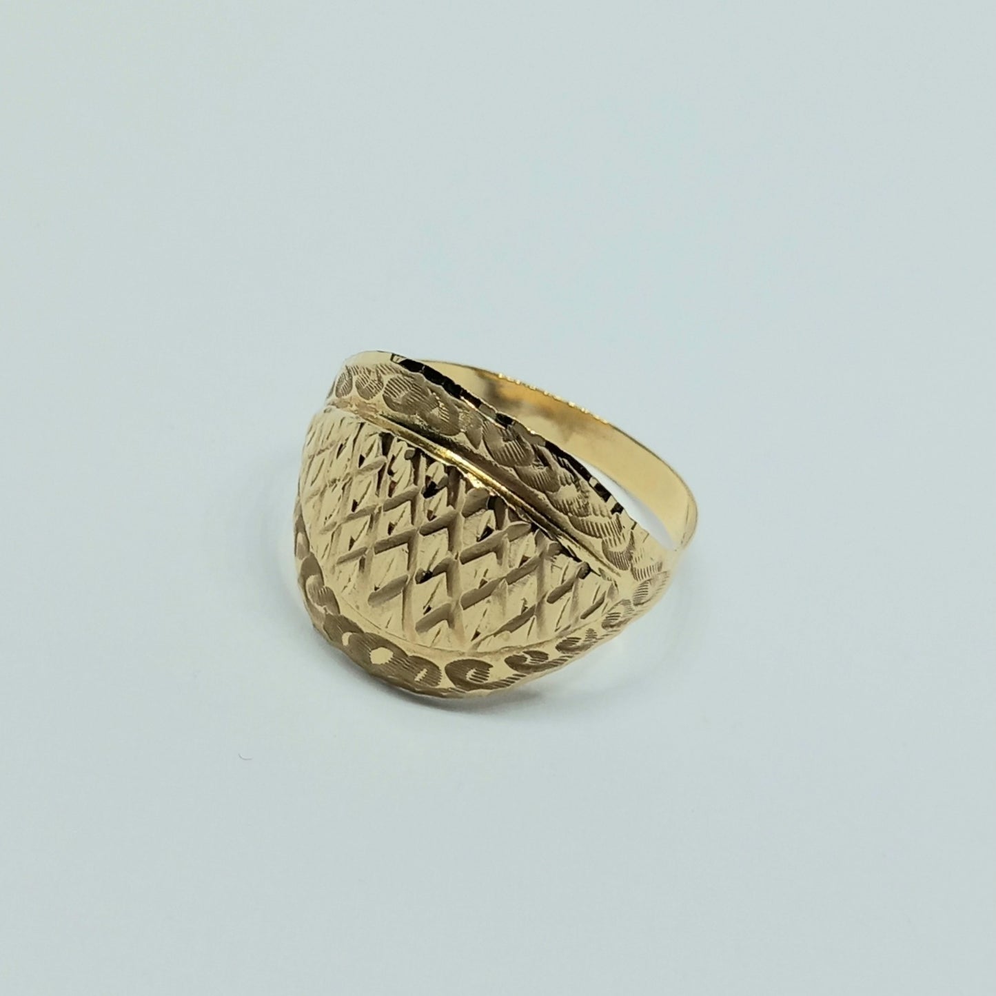Zlatý prsten 14k 585/1000 - zlato žluté - použité - vel. 63