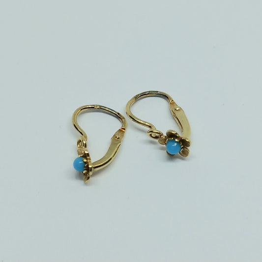 Zlaté náušnice visací dětské