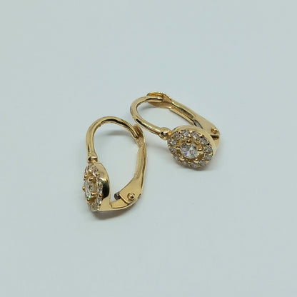 Zlaté náušnice visací dětské