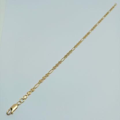 Zlatý náramek 14K 585/1000 - zlato žluté - použité - 22,5cm