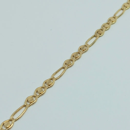 Zlatý náramek 14K 585/1000 - zlato žluté - použité - 22,5cm