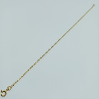Zlatý náramek 14K 585/1000 - zlato žluté a bílé - nové - 20cm