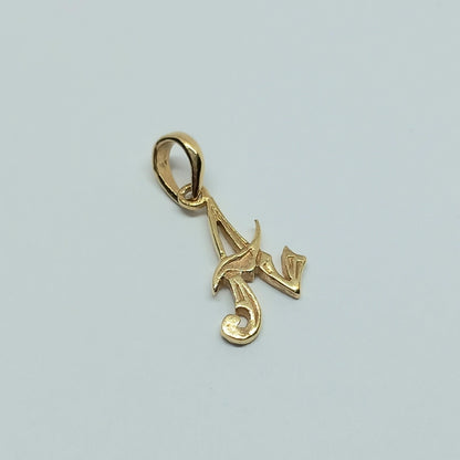 Zlatý přívěšek 14K 585/1000 písmeno A - zlato žluté - nové