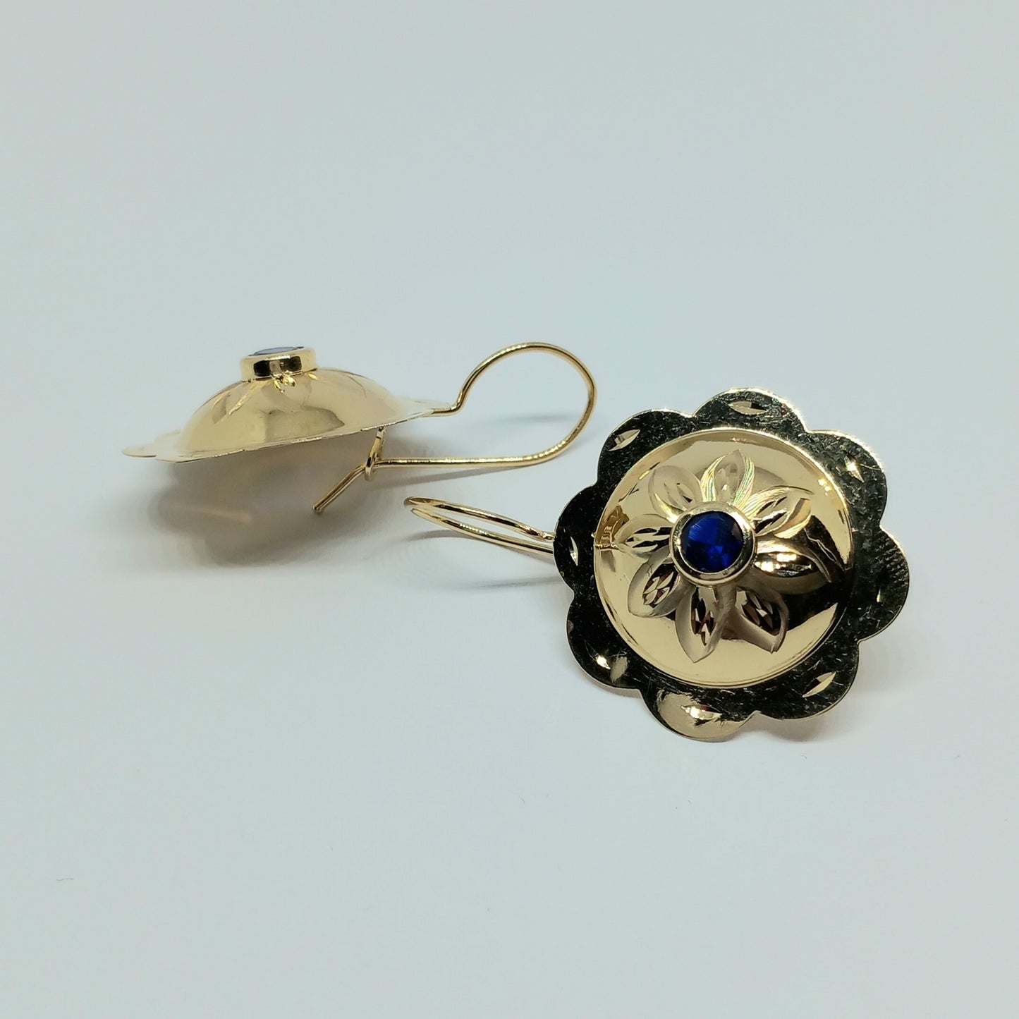 Zlaté náušnice 14k 585/1000 visací - zlato žluté - nové