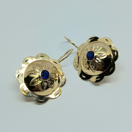 Zlaté náušnice 14k 585/1000 visací - zlato žluté - nové