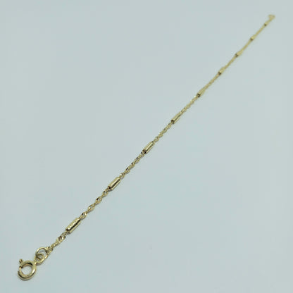 Zlatý náramek 14k 585/1000 - zlato žluté - jako nové - 19cm
