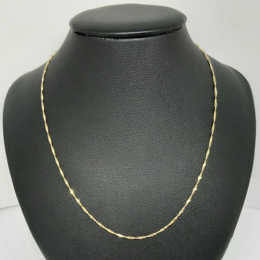 Zlatý řetěz 14k 585/1000 Singapur - zlato žluté - nové - 45cm