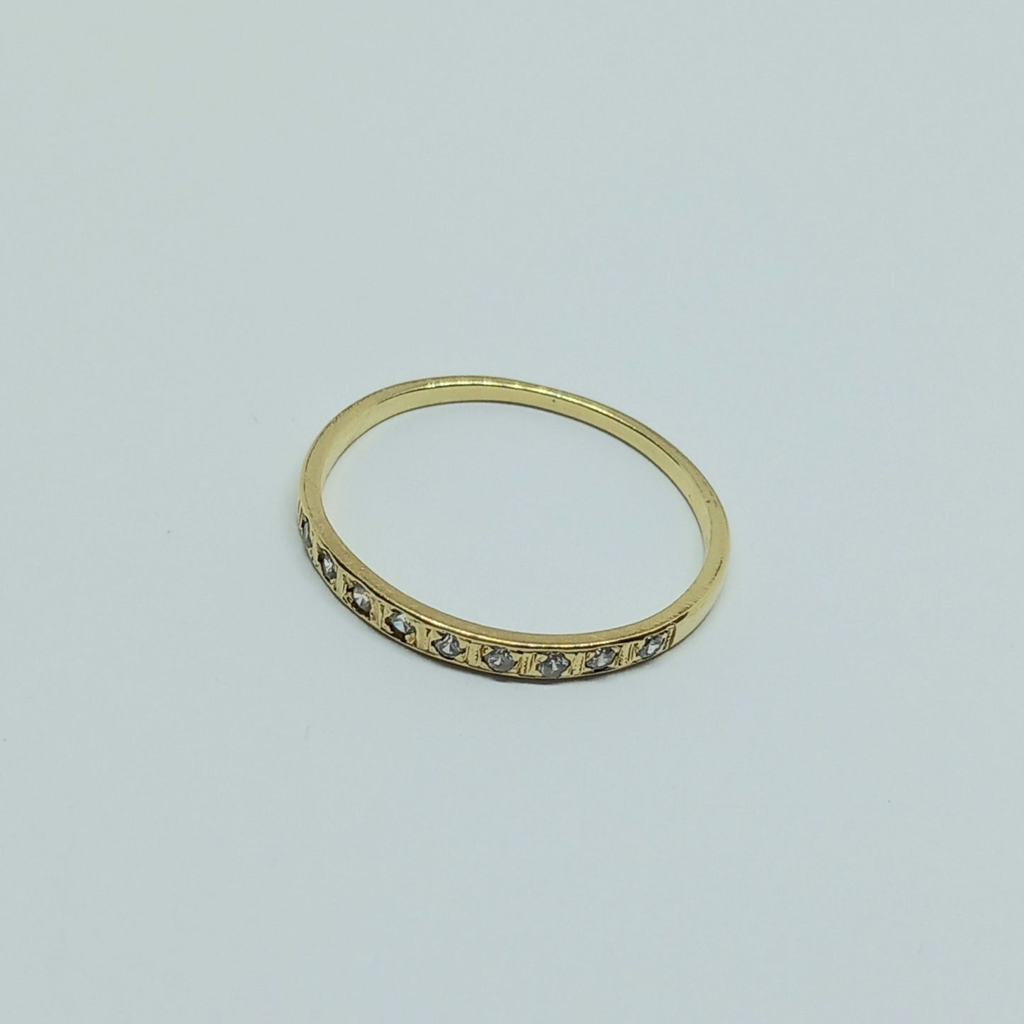 Zlatý prsten 14k 585/1000 - zlato žluté - použité - vel. 60