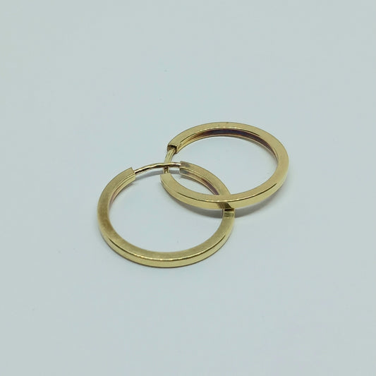 Zlaté náušnice 14k 585/1000 - kruhy - zlato žluté - použité