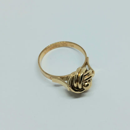 Zlatý prsten 14k 585/1000 - zlato žluté - použité - vel. 54