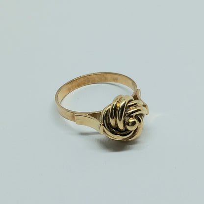 Zlatý prsten 14k 585/1000 - zlato žluté - použité - vel. 54