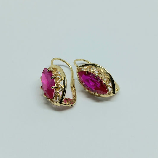 Zlaté náušnice 14k 585/1000 visací - zlato žluté - nové