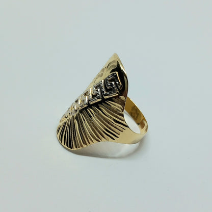 Zlatý prsten 14k 585/1000 - zlato žluté - použité