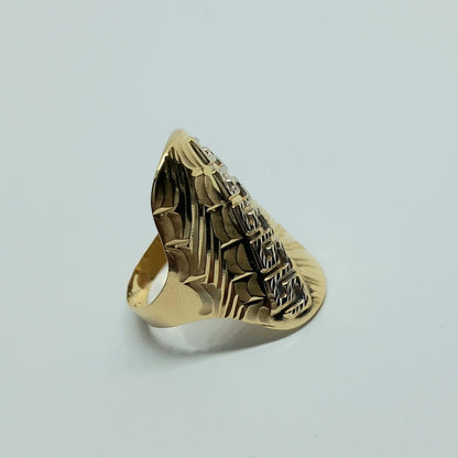 Zlatý prsten 14k 585/1000 - zlato žluté - použité