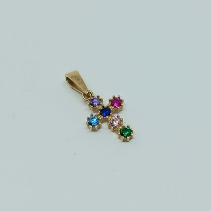 Zlatý přívěšek 14k 585/1000 Kříž - zlato žluté - nové