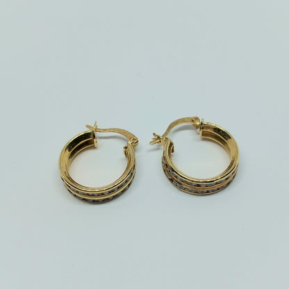 Zlaté náušnice 14k 585/1000 Kruhy - zlato žluté - nové