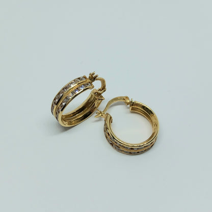Zlaté náušnice 14k 585/1000 Kruhy - zlato žluté - nové