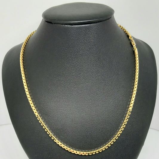 Zlatý řetěz 14k 585/1000 - zlato žluté - nové - 65cm