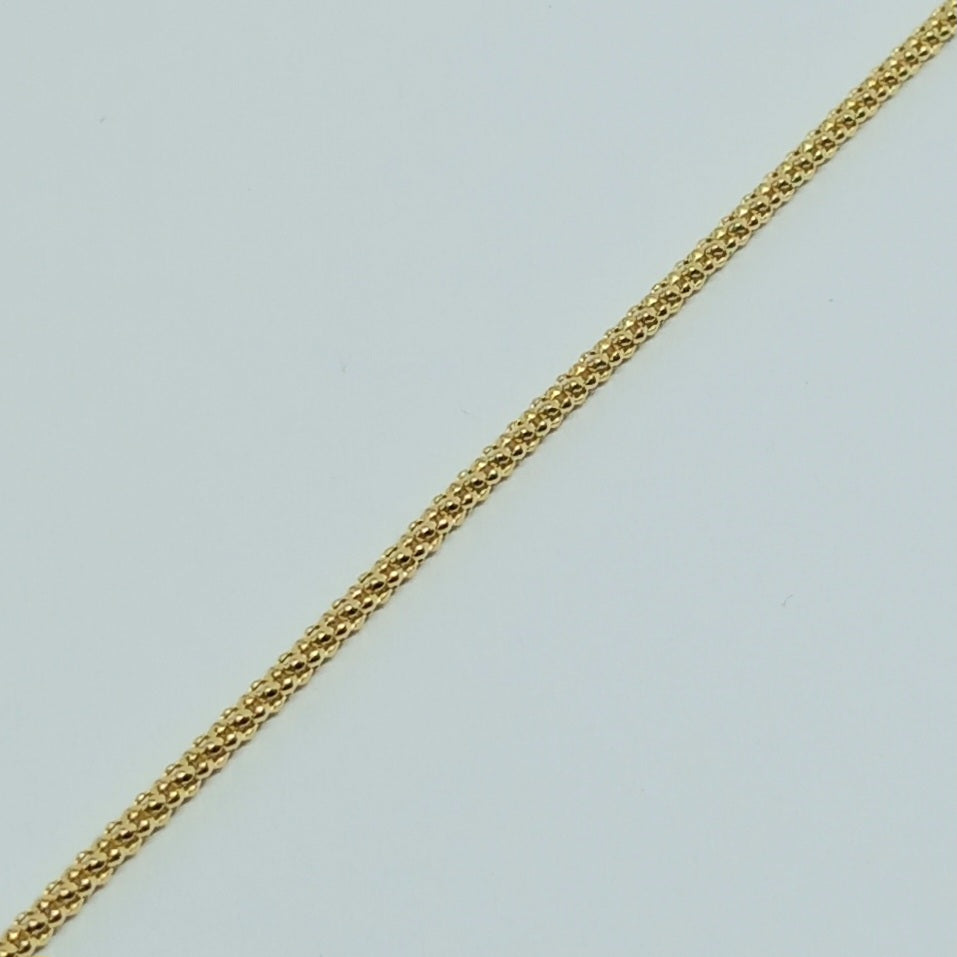 Zlatý náramek 14k 585/1000 - zlato žluté - nové - 17,5cm
