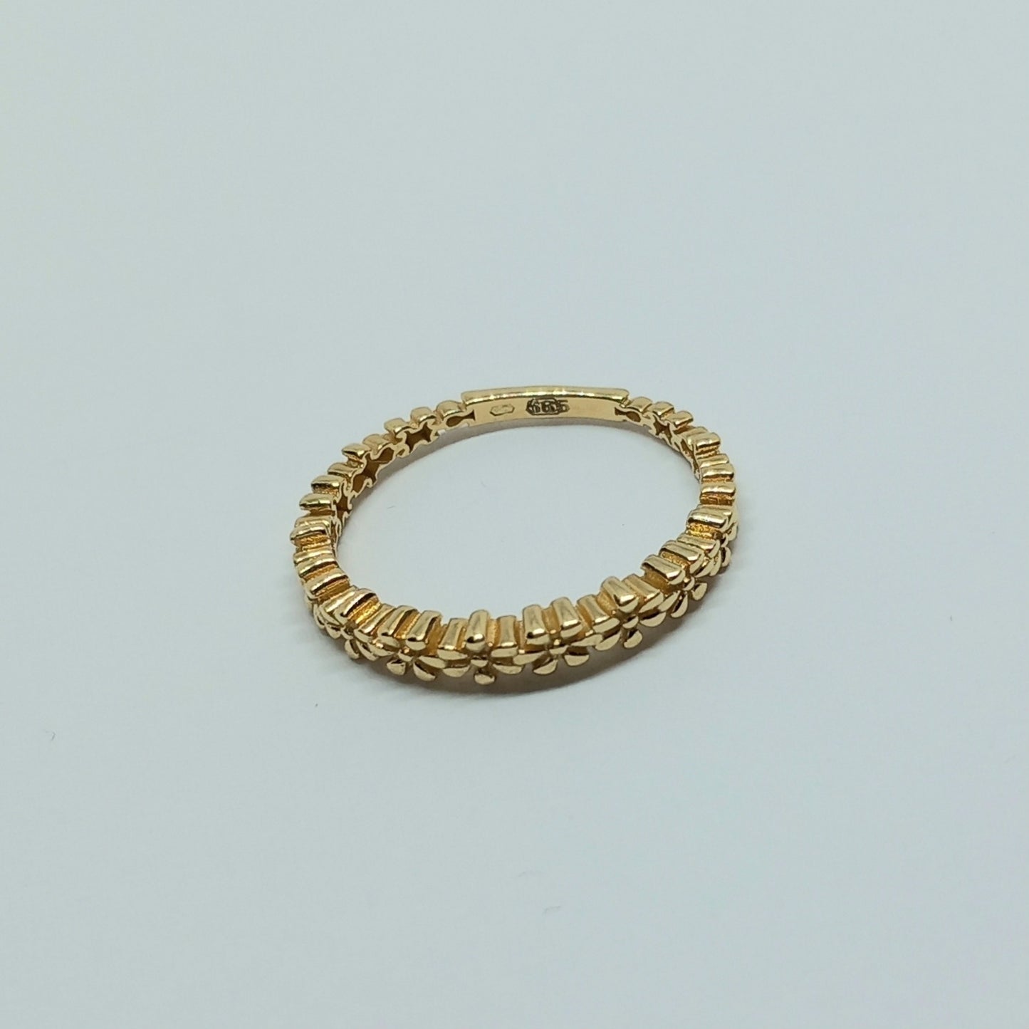 Zlatý prsten 14k 585/1000 - zlato žluté - nové - vel. 57