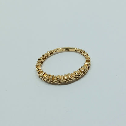 Zlatý prsten 14k 585/1000 - zlato žluté - nové - vel. 57
