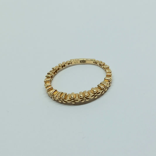 Zlatý prsten 14k 585/1000 - zlato žluté - nové - vel. 57