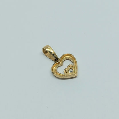 Zlatý přívěšek 14k 585/1000 Srdce - zlato žluté - nové