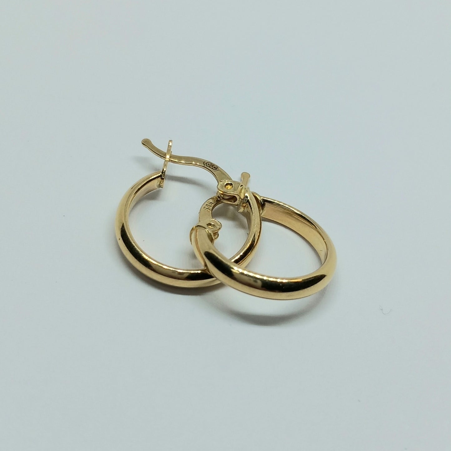 Zlaté náušnice 14k 585/1000 - Kruhy - zlato žluté - nové