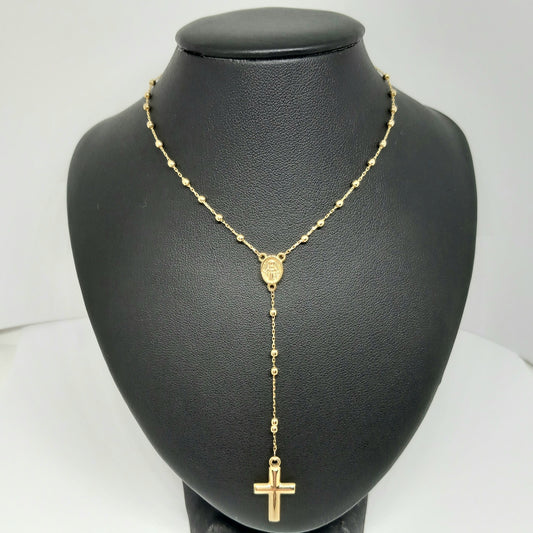 Zlatý řetěz 14k 585/1000 Růženec - zlato žluté - nové - 51cm