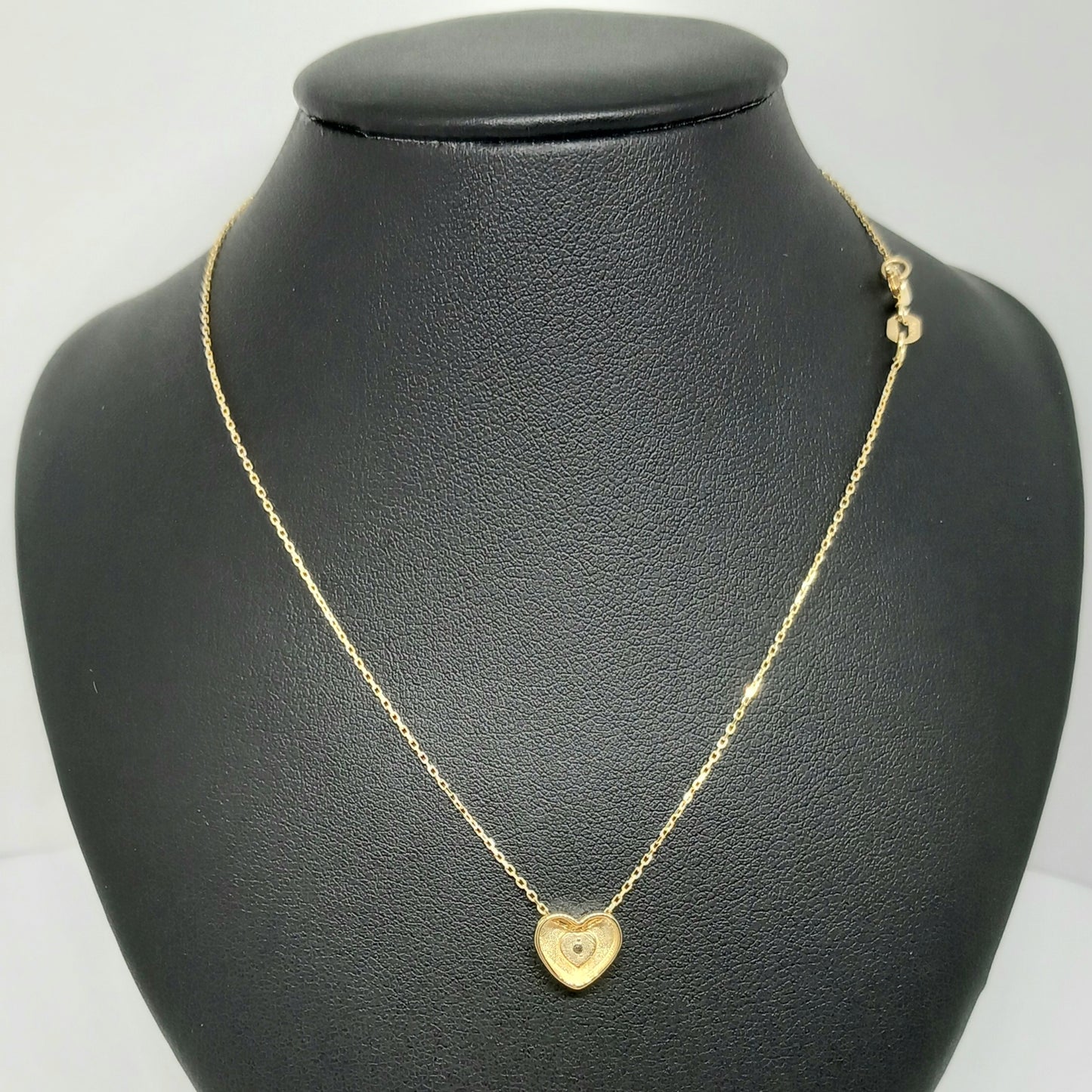 Zlatý řetěz a přívěšek 14k 585/1000 Srdce - zlato žluté - nové - 42cm