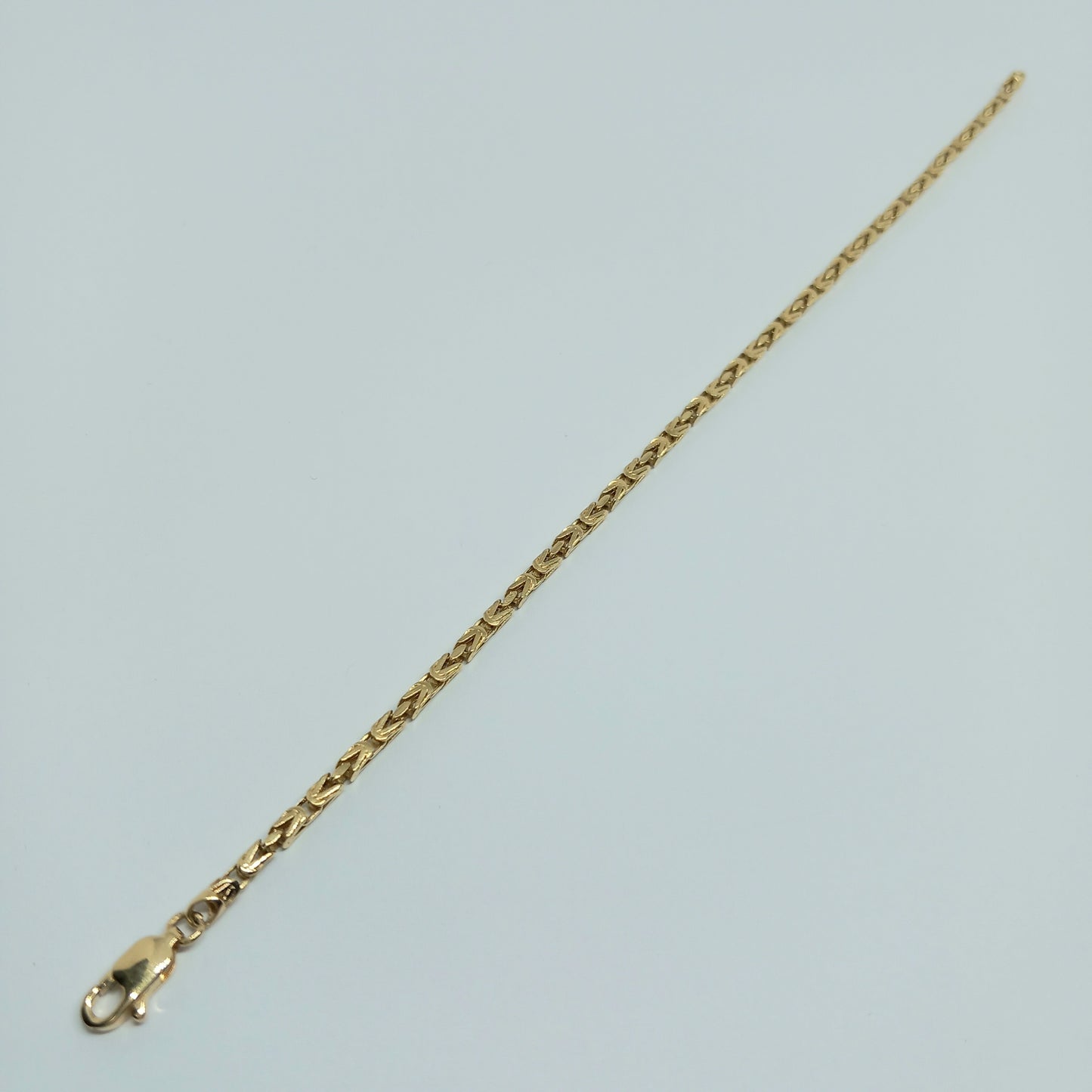 Zlatý náramek 14k 585/1000 Královský - zlato žluté - nové - 19cm