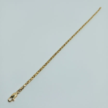 Zlatý náramek 14k 585/1000 Královský - zlato žluté - nové - 19cm
