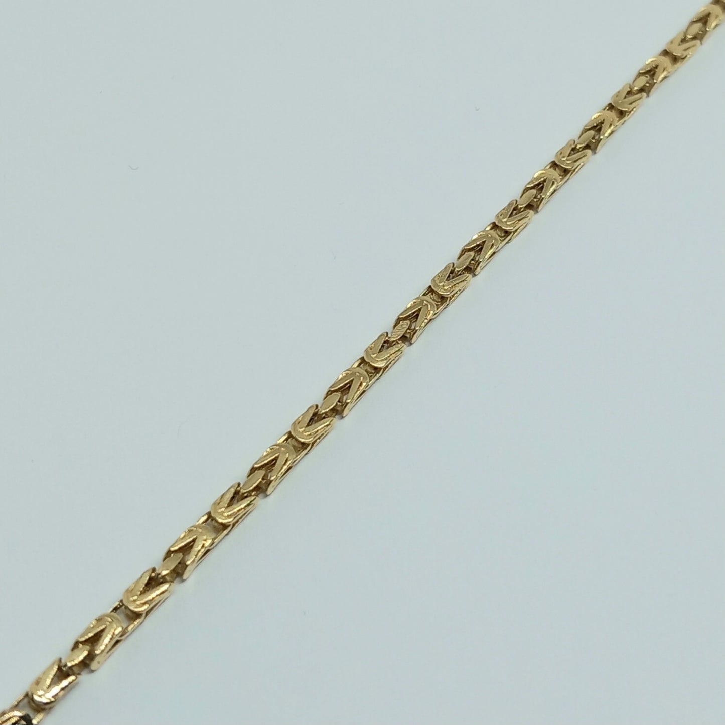 Zlatý náramek 14k 585/1000 Královský - zlato žluté - nové - 19cm