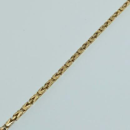 Zlatý náramek 14k 585/1000 Královský - zlato žluté - nové - 19cm