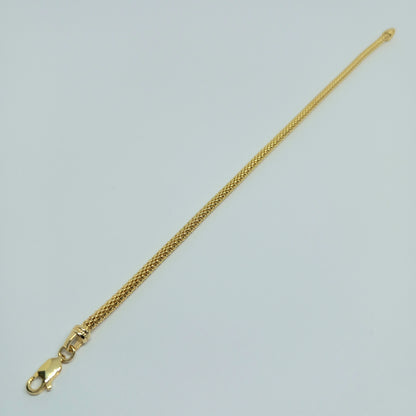 Zlatý náramek 14k 585/1000 - zlato žluté - nové - 19cm