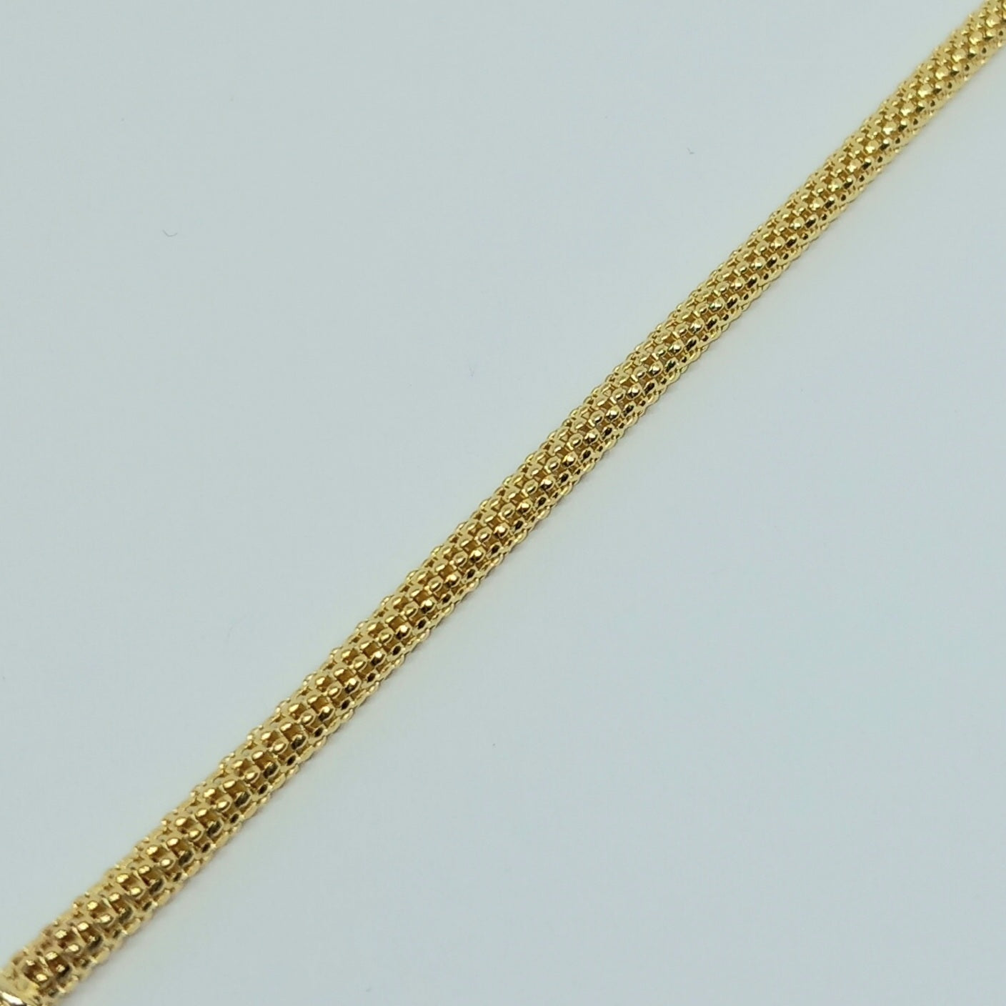Zlatý náramek 14k 585/1000 - zlato žluté - nové - 19cm